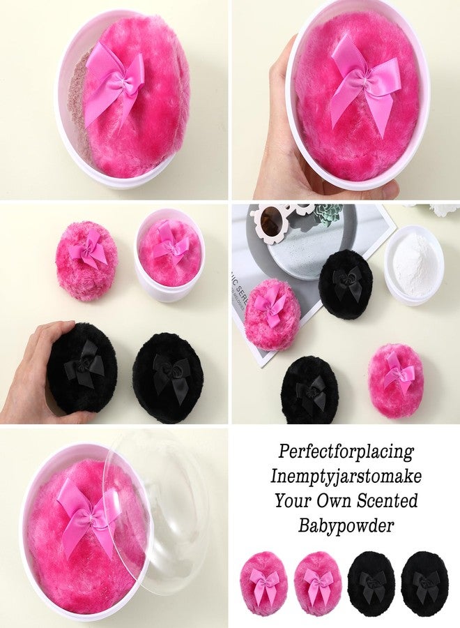 Guduling 4 Pcs Dusting Powders Puff,3.5 In Body Puffer for Powders,Soft Powder Puffs for Body Powder, Washable Reusable Dusting Puff Wet Dry Makeup Tool for Babys & Kid & Adult - Image 5